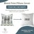 Not Yet Made - Made To Order Fabdivine Block Print Pillow Cover 26x26 Inch Viscose Linen-Sadabahar For Sale - Image 5 of 5
