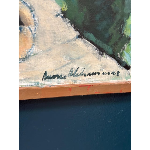 Sune Alehammar, Peaches on Chair, 1960s, Oil Painting on Canvas, Framed For Sale - Image 8 of 18