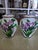 Pair of Vintage Cloisonné Enamel Iris Floral Lidded Jars / Tea Caddies For Sale - Image 13 of 15