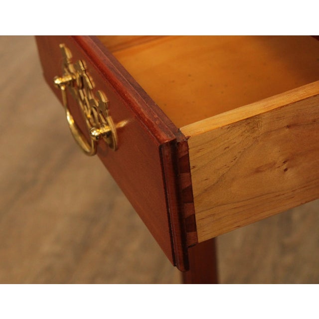 Chippendale Style Custom Crafted Cherry Drop Leaf Pembroke Table For Sale - Image 9 of 13