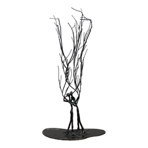 Vintage Signed Brutalist Welded Metal Sculpture Signed & Dated 1979
