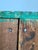 Late 19th Century Antique Tramp Art Green Painted Pyramid Carved Étagère Display Cabinet For Sale - Image 5 of 16