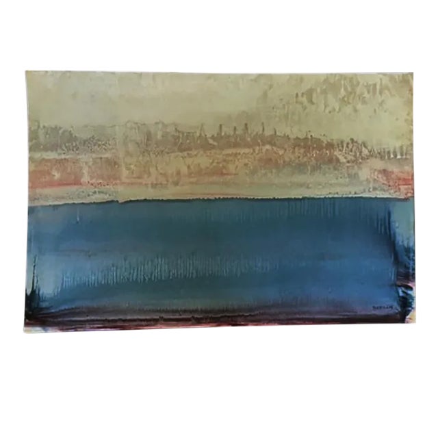 1940 Abstract Emil Bisttram Untitled Monoprint, Framed For Sale