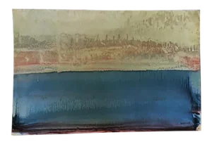 1940 Abstract Emil Bisttram Untitled Monoprint, Framed