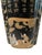 Black Vintage Large 18 3/4" Chinese Asian Black and Gold Porcelain Vase. Chinoiserie For Sale - Image 8 of 11