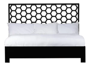 Honeycomb Bed King - Black