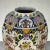 Ink Blue 19th Century Hand-Painted Lidded Urn From Rouen For Sale - Image 8 of 13