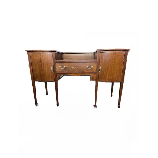 Hepplewhite 1900s Traditional Mahogany Sideboard For Sale - Image 3 of 3
