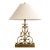 Vintage Baroque Style Late 17th Century Brass Table Lamp With Scrollwork Base For Sale