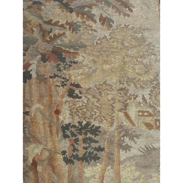 French Needlepoint Panel Tapestry, 1890s For Sale - Image 12 of 15