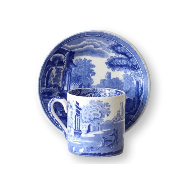 Early 20th Century Copeland Spode Italian Espresso Cups and Saucers, S/6 - 12 pcs For Sale - Image 4 of 6
