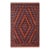 Tribl Kargahi 1980's Rust/Blue Hand-Knotted Wool Rug - 7'3'' X 10'2'' For Sale