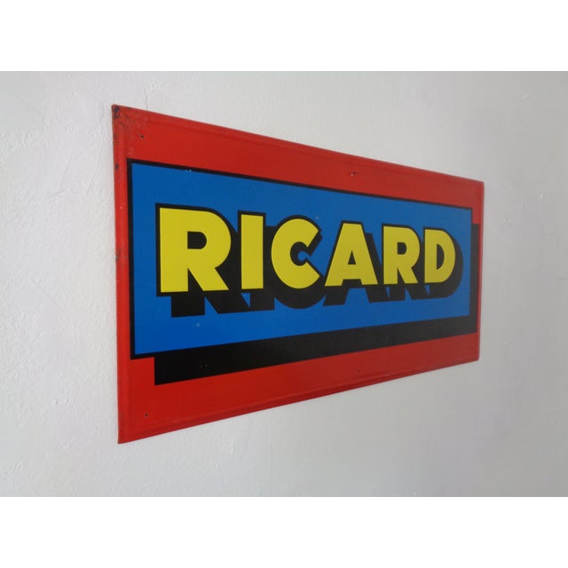 Vintage Advertising Ricard Sign, France, 1980s For Sale - Image 3 of 13
