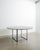 A rare and iconic round danish mid century "pk54" dining table in chromed plated steel with a very beautiful light grey...