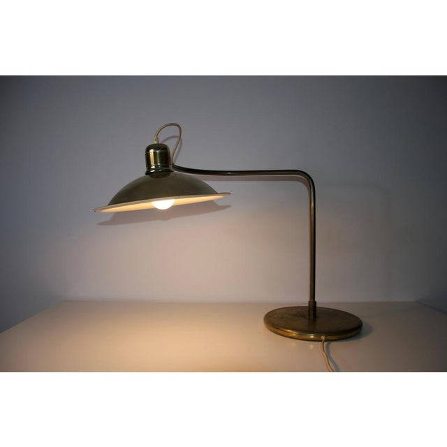 Mid-Century Brass Table Lamp, Germany, 1960s For Sale - Image 11 of 13