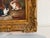 Vintage R Mario Oil Painting Three Rabbits Bunnies Farmhouse Art Gold Frame For Sale In Jacksonville, FL - Image 6 of 10