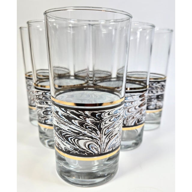 Retro Briard Style Tumblers-Set of Six For Sale - Image 11 of 12