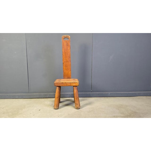 Vintage Brutalist High Back Chair, 1960s For Sale - Image 10 of 13