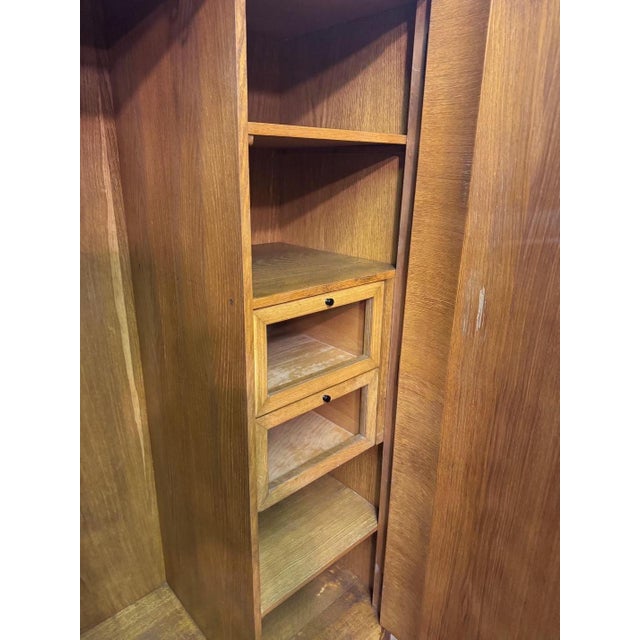 Vintage Art Deco Walnut Wardrobe, 1930s For Sale - Image 8 of 18