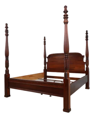 Pennsylvania House Cherry Carved King Size Poster Bed