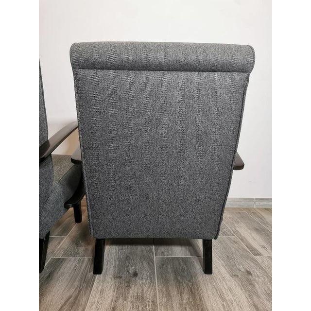 Wood Set of Armchairs by Jindrich Halabala, 1940s For Sale - Image 7 of 18