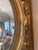 Napoleon III Oval Carved Gilt Mirror For Sale - Image 4 of 7