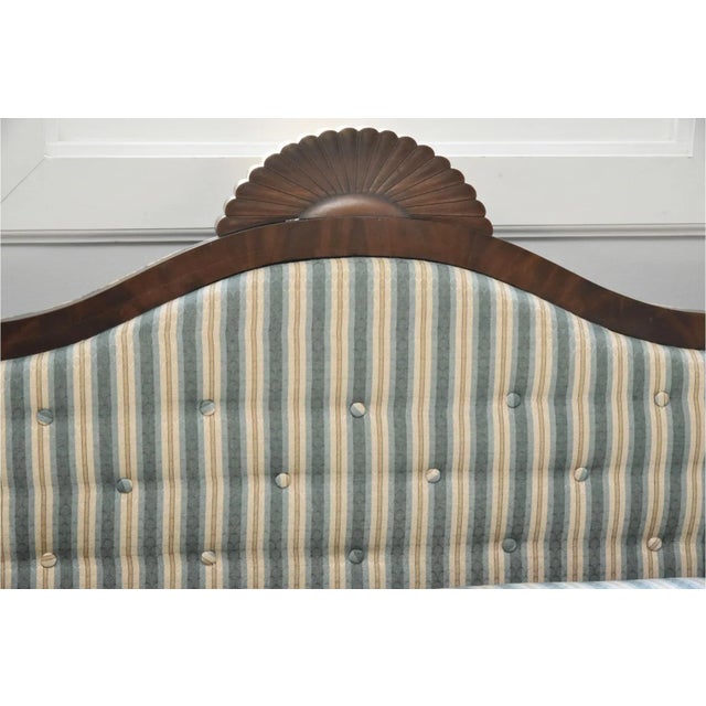 Antique Mahogany Armless Loveseat Settee For Sale In New York - Image 6 of 6