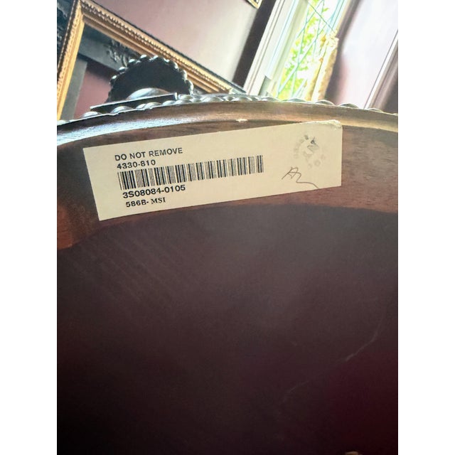 Pair of Maitland Smith Leather Swivel Chairs For Sale - Image 10 of 10