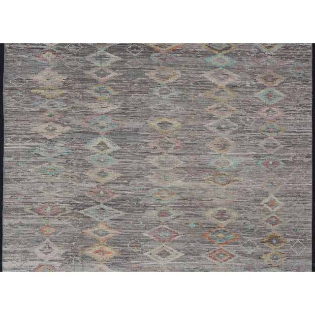 Tribal Casual Modern Afghan Tribal Rug by Keivan Woven Arts, 10'1 X 13'10 For Sale - Image 3 of 8