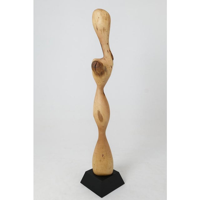 Still Stand Abstract Wood Sculpture in Walnut by Logniture For Sale - Image 9 of 10