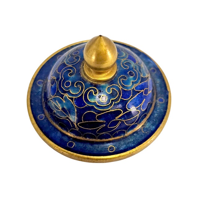 Late 1960s–1970s Jingfa Beijing Cloisonné Ginger Jar With Stand For Sale In San Francisco - Image 6 of 14