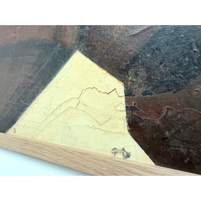 Brown Abstract Deconstructed Architecture Diptych, France, 1970s For Sale - Image 8 of 18