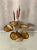 Vintage, mid-century, brutalist, torch cut brass cattail sculpture. Attributed to Curtis Jere. This piece is unsigned. The...