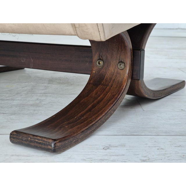 Scandinavian 2 Seater Sofa in Leather, 1970s For Sale - Image 13 of 18