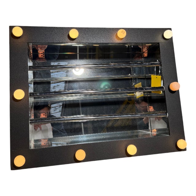 Vintage Illuminated Wall Mirror Sculpture by Loredana Longo For Sale