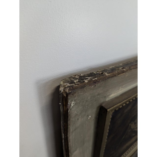 Overmantel Mirror with Scenes of Gallantry Decoration For Sale - Image 4 of 7