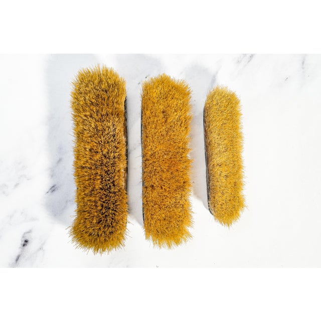 Beautiful Gorham Antique Victorian Floral Repoussé Sterling Silver Vanity Dresser Brushes For Sale - Image 14 of 16