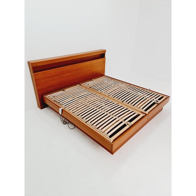 Mid-Century Modern Danish Teak King Size Double Bed, 1970s For Sale - Image 9 of 18