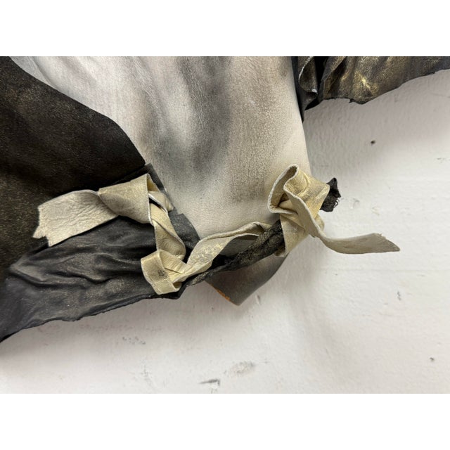 Dominique Caron Handmade Leather Art Mask For Sale - Image 10 of 12