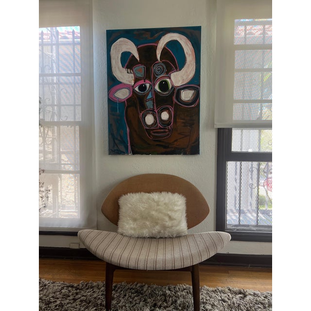2020s Bernard the Bull - Acrylic on Canvas by Melinda McLeod For Sale - Image 5 of 11