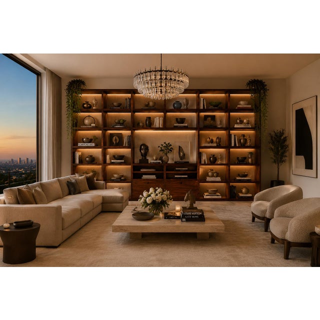 Monumental Brazilian Modern Bookshelf in Solid Rosewood With Storage, Brazil, 1960s For Sale - Image 15 of 18