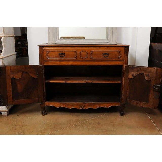1750s French Louis XV Walnut Provençal Buffet For Sale - Image 11 of 12