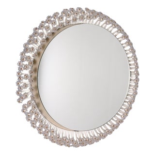 Round Backlit Mirror, 1960s For Sale