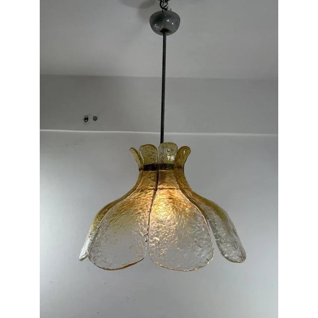 Metal Mid-Century Italian Murano Glass Chandelier, 1960s For Sale - Image 7 of 10
