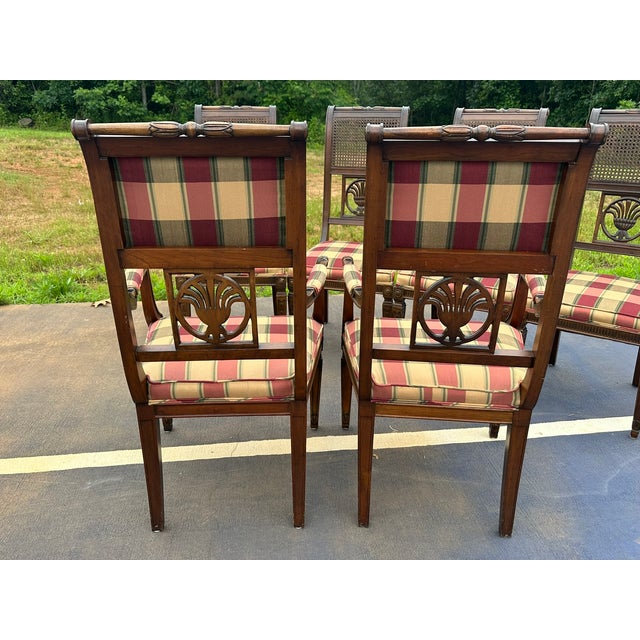 Vintage French Neoclassical Style Dining Chairs - Set of 6 For Sale - Image 4 of 10