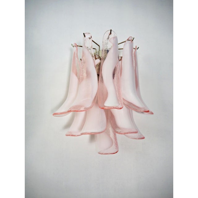 Vintage Italian Murano Wall Lights in the style of Mazzega, 1990, Set of 2 For Sale - Image 4 of 15