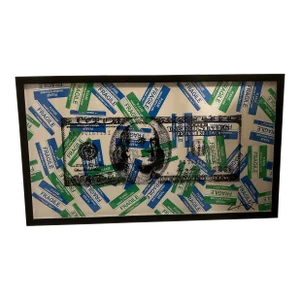 Original Pop Art $100 Bill Still Life Collage, Framed