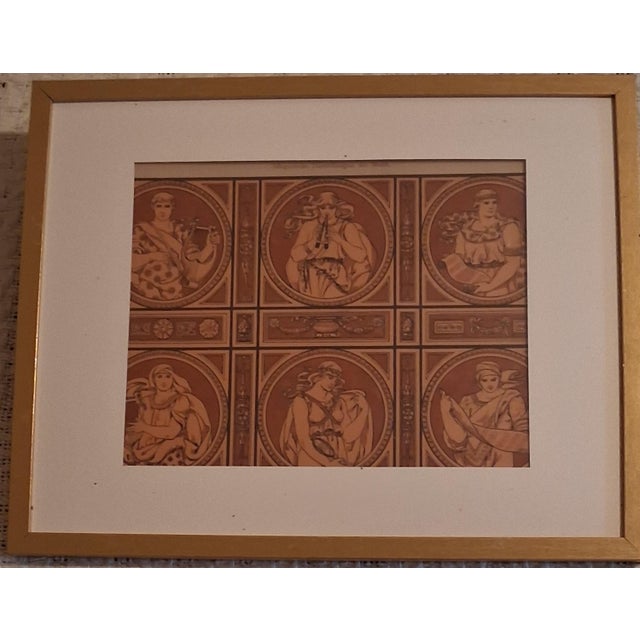 Late 19th Century Curated Antique Art Nouveau Framed Lithographs - Complete Gallery Wall Set of 6 (C. 1895–1905) For Sale - Image 5 of 12