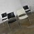 Steelcase Vintage Mid Century Modern Aluminum Steelcase Stacking Chairs Model #1278 1 White 3 Black Set of 4 For Sale - Image 4 of 13