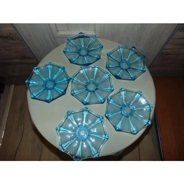 Set of 6 pieces of plates, catalog name Dorota, designer Drost, Ząbkowice steelworks, 1970s, dimensions: height 3 cm,...
